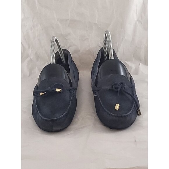 Michael Kors Moccasins Women Sz 7.5M Blue Suede Leather Casual Designer Workwear - Picture 3 of 7
